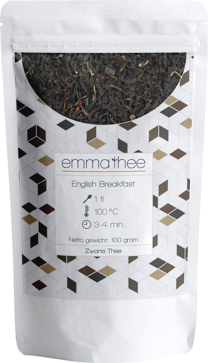 English Breakfast 100 Gram - Losse Thee - Puur & Natuurlijk - Krachtig & Vol