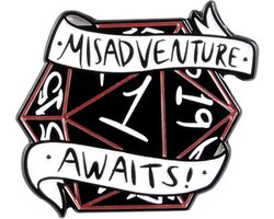 Lapi Toys - Dungeons and dragons Pin - DnD - D&D - Metaal - Zwart