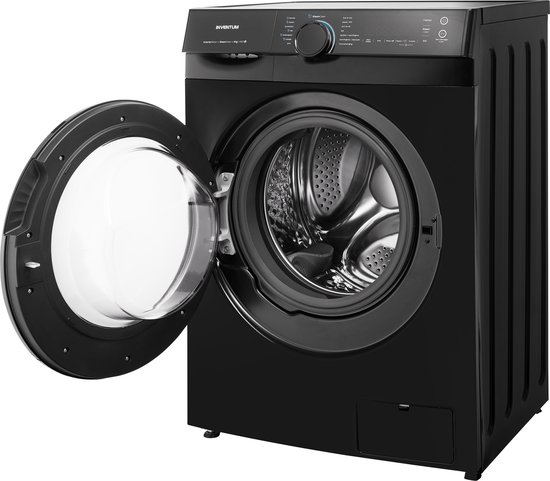 Inventum VWM9010B - Wasmachine - 9kg - 14 programma's - 1400 toeren - Energieklasse A-40% - Steam Clean - Zwart