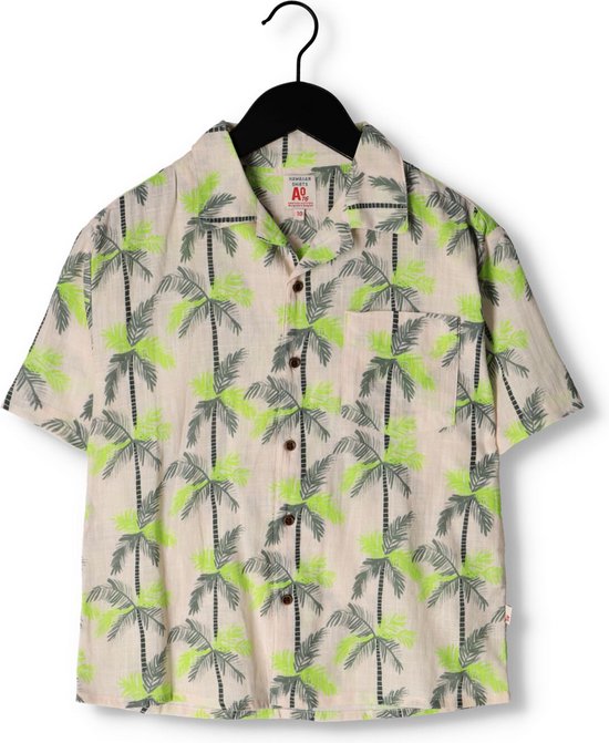 AO76 Hawaiian Palms Shirt Jongens - Vrijetijds blouse - Groen