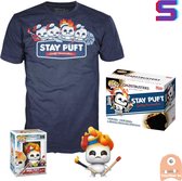 Funko POP! & TEE BOX Mini Puft on Fire GITD - Ghostbusters Afterlife Exclusive - Small