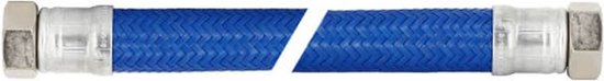 DVGW gep. Pantserslang 3/4-1 inch, 30-150 cm, flexibele slang, DN25&DN19, wateraansluiting, verwarming, onthardingsinstallatie (50 cm, 3/4 inch