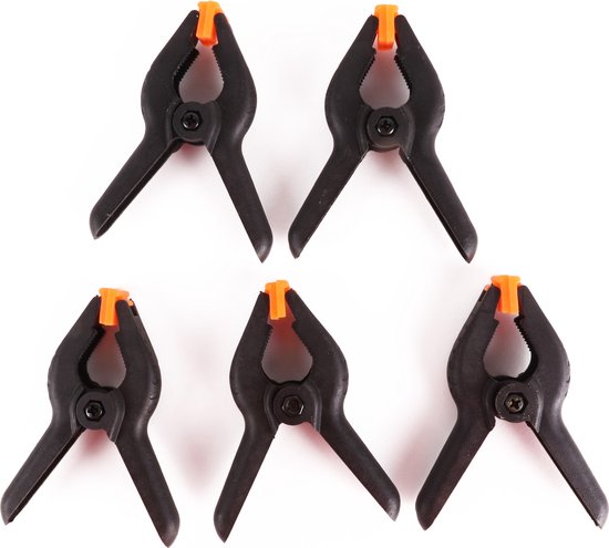 Benson Zeilklemmen/veerklemmen - 15x - kunststof - 9 cm - lijmklemmen met gekartelde kaken van Benson — afbeelding 2