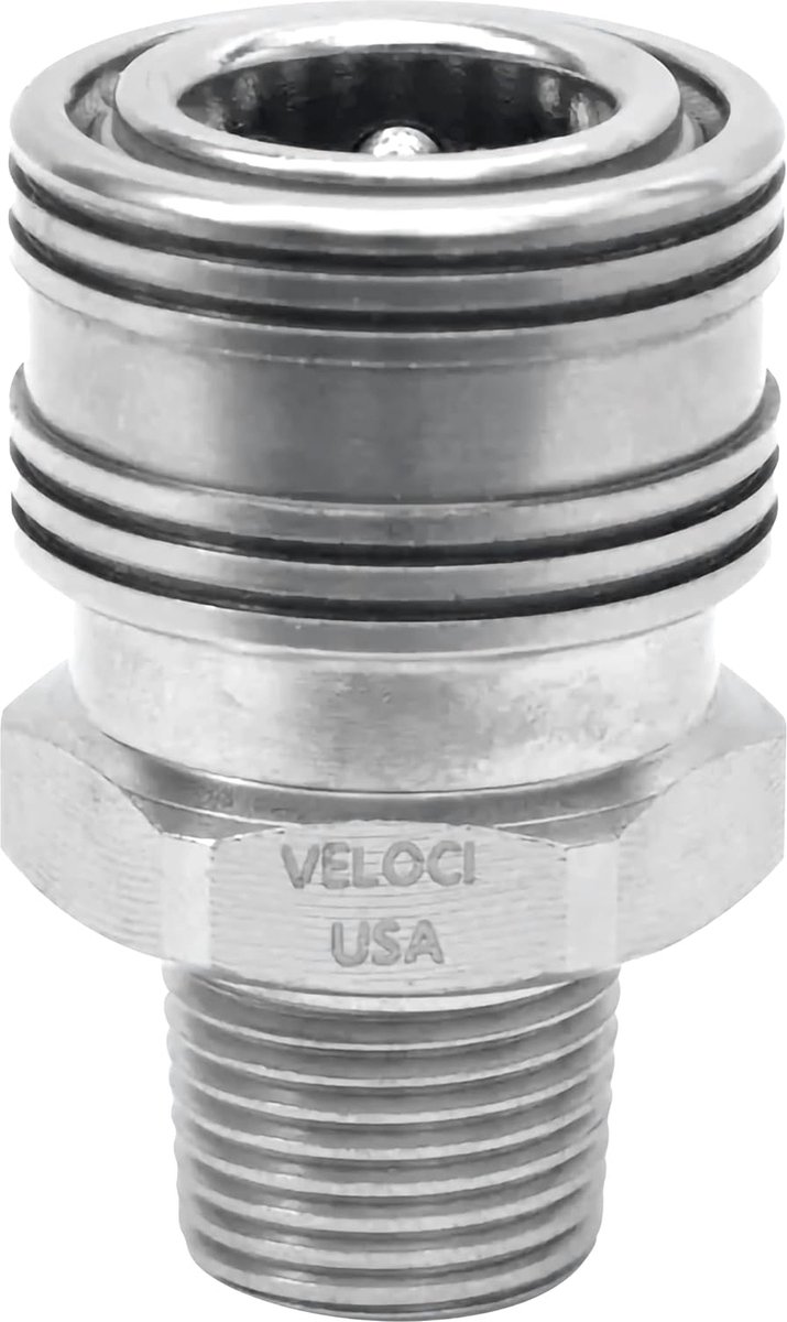 Prima - RVS Quick Release Koppeling 3/8 M