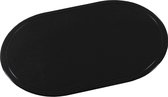 1x Ovale placemats zwart 28 x 44 cm - Zwarte placemats/onderleggers - Keukenbenodigdheden - Tafeldecoratie