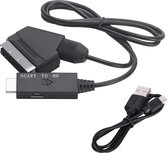 Scart (m) naar HDMI (m) converter kabel / zwart - 1 meter