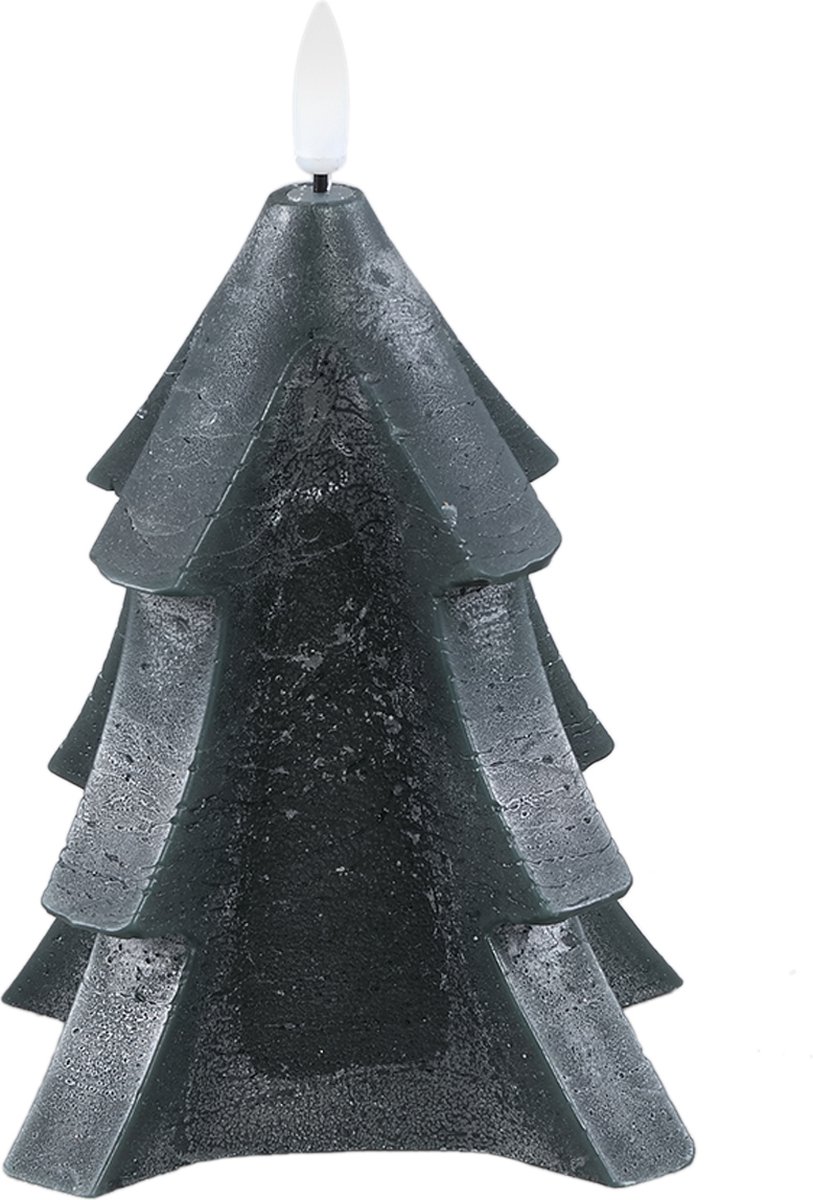 PTMD LED Light Candle Green Tree Shaped Flickering S