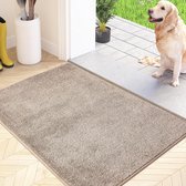 Schoonloopmat voor binnen, 60 x 90 cm, antislip, machinewasbaar, vuilvangmat, ingangsdeurmat met waterabsorberend, deurmat voor hond, ingang, huisdeur en hal