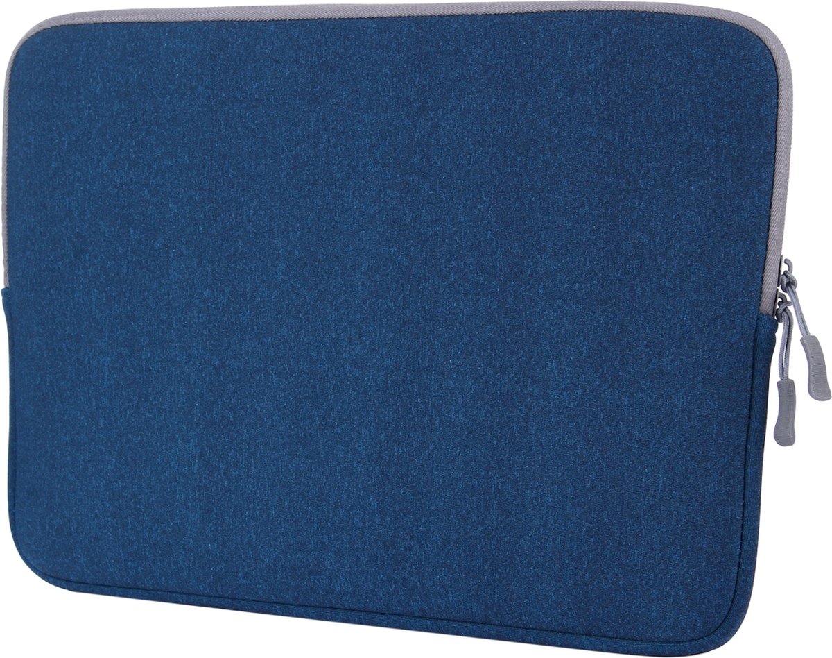Mobigear - Laptophoes geschikt voor Laptop | Mobigear Solid Sleeve (max 30,5 cm x 22,5 cm) Laptop hoes - Blauw