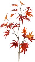 Viv! Home Luxuries Herfstblad - Esdoorn - zijden bloem - oranje rood - 110cm