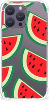 Smartphone hoesje Geschikt voor iPhone 15 Pro Max Telefoonhoesje met tekst met transparante rand Watermelons