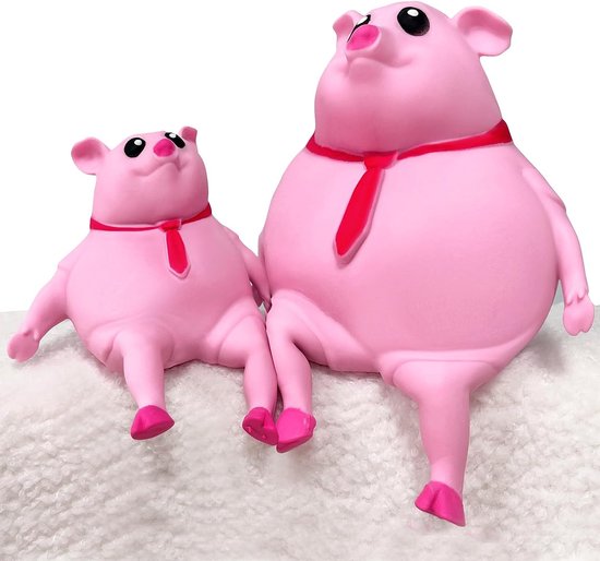Anti-Stress Cochon,Piggy Squeeze Toy, Cochon Rose Anti Stress,Anti-Stress  Jouets, Squeeze Cochon,Cochon Jouet Anti-Stress (2 Petits) : :  Jouets