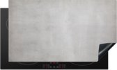 Inductie beschermer - Betonlook - Beton print - Grijs - Modern - Afdekplaat - Inductie fornuis - 91x52 cm - Inductie mat - Kookplaat