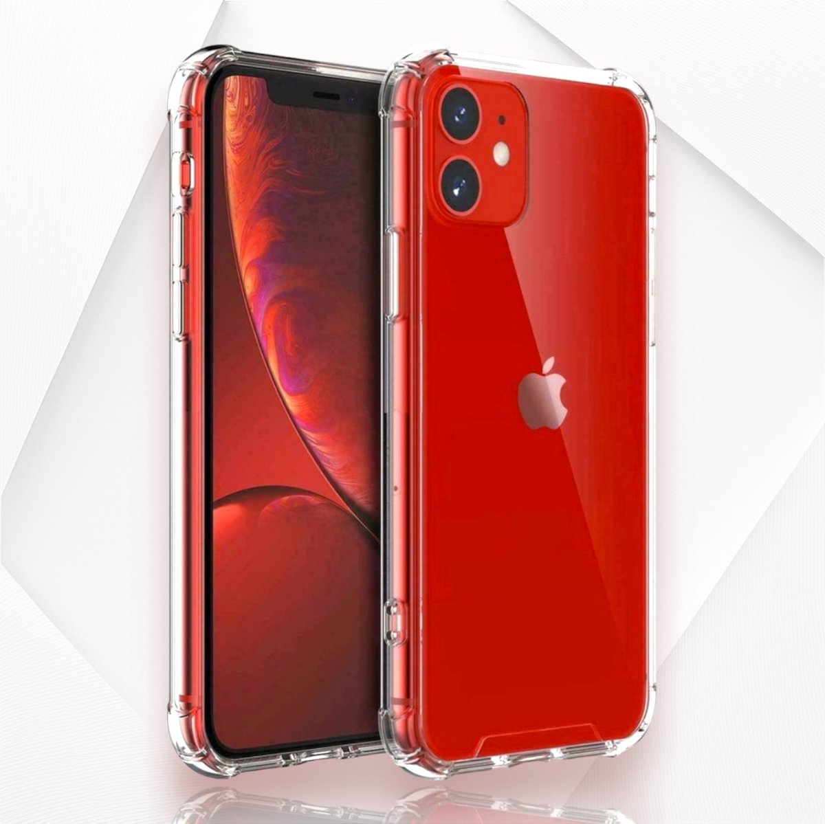 iPhone 12|12 Pro Shockproof Hoesje - Ultieme Bescherming iPhone 12|12 Pro Case - Luxe Transparante iPhone 12|12 Pro Backcover