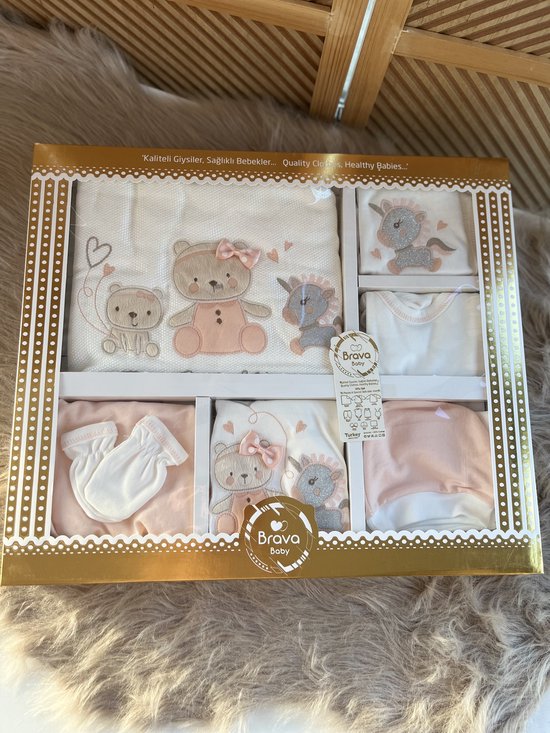 Nouveau coffret cadeau de luxe 6 pièces pour bébé fille Nouveau