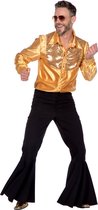 Wilbers & Wilbers - Rock & Roll Kostuum - Dans Sensatie Johny Gold Man - Goud - Small - Carnavalskleding - Verkleedkleding