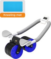 Automatische Rebound Abdominale Roller - Buikspierwiel - 2 in 1 Ab Roller Wheel - Plank Trainer met GRATIS Knee Pad - Home Gym - Body Fitness Krachttraining