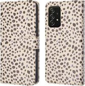 iMoshion Hoesje Geschikt voor Samsung Galaxy A52 (4G) / A52s / A52 (5G) Hoesje Met Pasjeshouder - iMoshion Design Bookcase smartphone - Meerkleurig / Black And White Dots