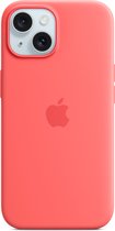 Apple Siliconenhoesje met MagSafe geschikt voor iPhone 15 - Guava
