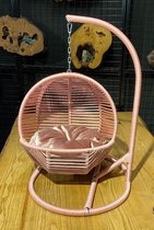 Luna Mini hangstoel voor kat of hond Baby Roze