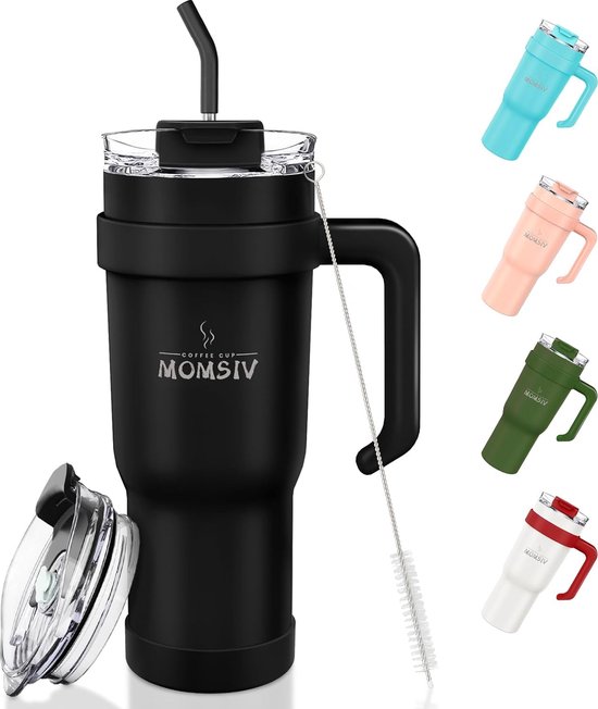 Tasse d'isolation sous vide à double paroi en acier inoxydable, 40 oz 1200  ml, tasse