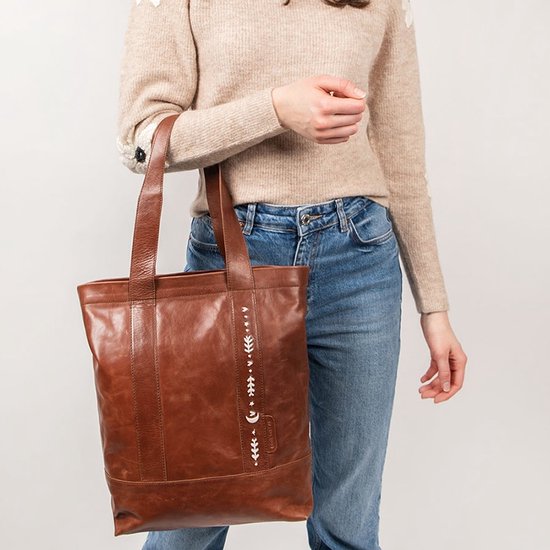 Cowboysbag - x Dapper Maentje Shopper Gibbous 13 inch Cappucino