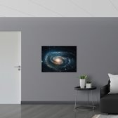 Poster Glanzend – Galaxy - Sterren - Kleuren - 100x75 cm Foto op Posterpapier met Glanzende Afwerking