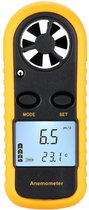 WiseGoods - Windmeter Digitaal - Anemometer - Windsnelheidsmeter - Draagbaar - Geel