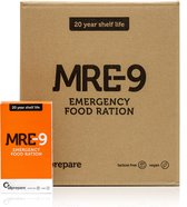Ration d'urgence MRE-9 - 24 jours - Durée de conservation de 20 ans - Vitamines Extra - Sans lactose - Aliment d'urgence