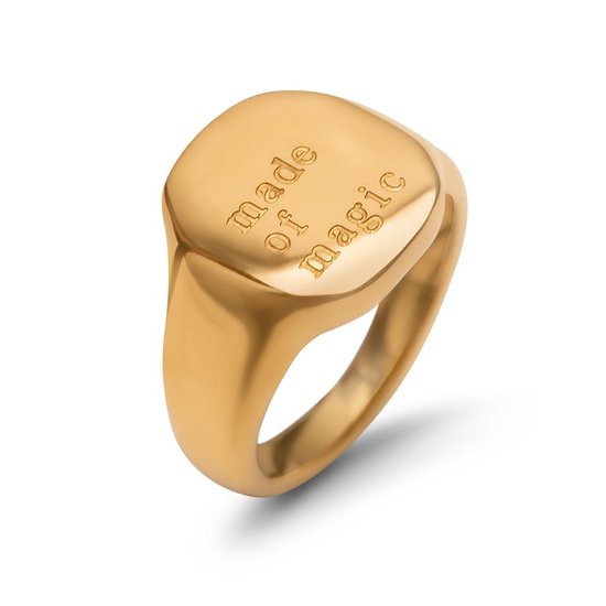Zentana Made of Magic Ring - Zegelring 18K Goud - Zelfliefde - 8