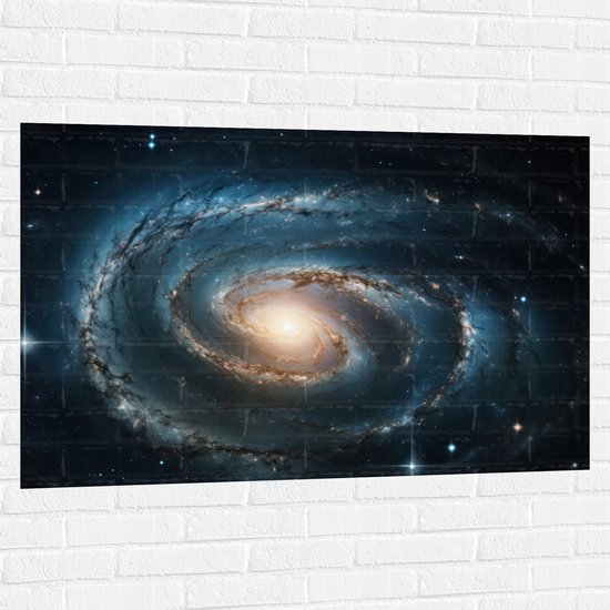 Muursticker - Galaxy - Sterren - Kleuren - 120x80 cm Foto op Muursticker
