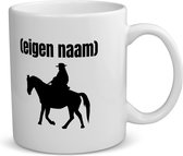 Akyol - cowboy op paard met eigen naam koffiemok - theemok - Cowboy - cowboy liefhebbers - wilde westen - verjaardag - cadeau - kado - 350 ML inhoud