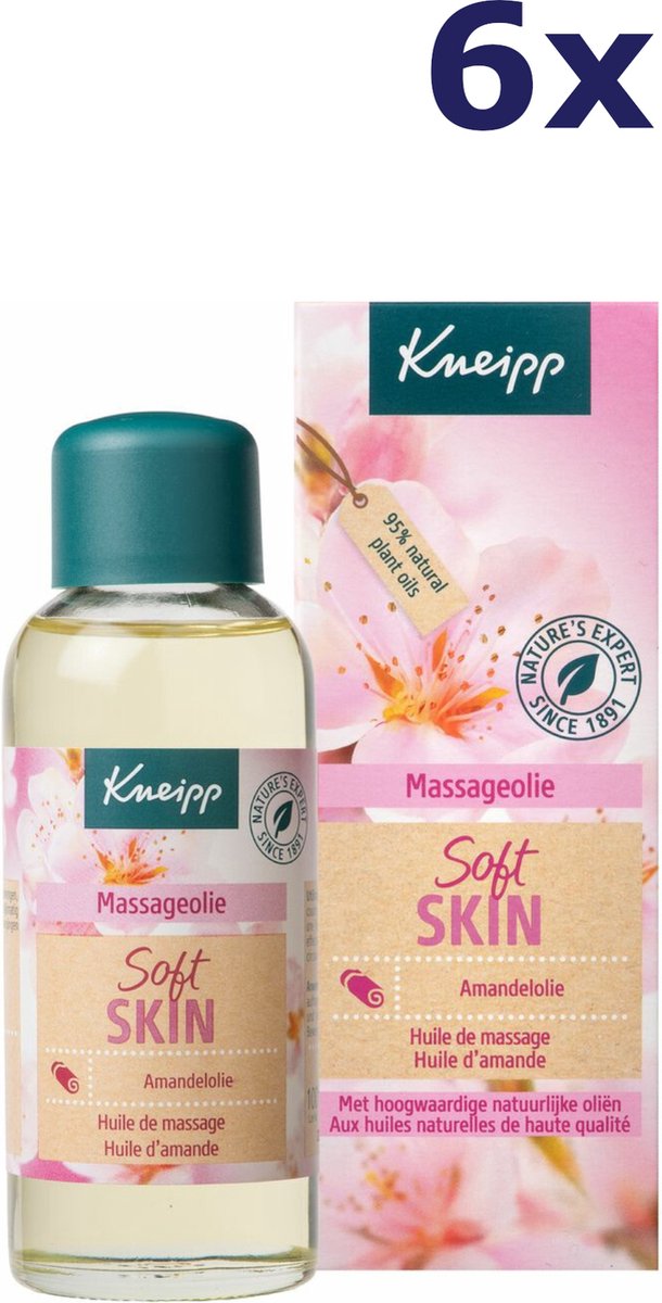 Goedkoopste 6x Kneipp Massage Olie amandelolie Soft Skin 100 ml