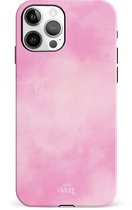 xoxo Wildhearts Double Layer - Cotton Candy - Roze hoesje geschikt voor iPhone 11 Pro hoesje - Suikerspin Hard Case met pastel roze kleur - Beschermhoes geschikt voor iPhone 11 Pro case - Pastel Roze Hoesje