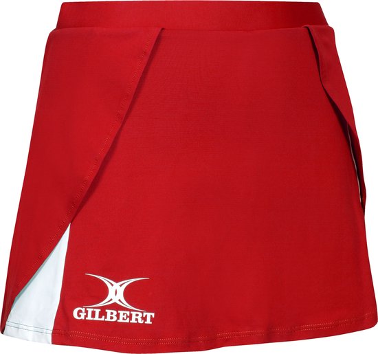 Gilbert Netball Helix II Skirt - W 12 - Rood