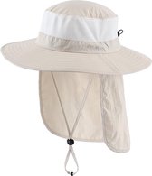 Saaf Bucket Hat - Vissershoedje - Safari Hoed - Festival Outfit - Beige