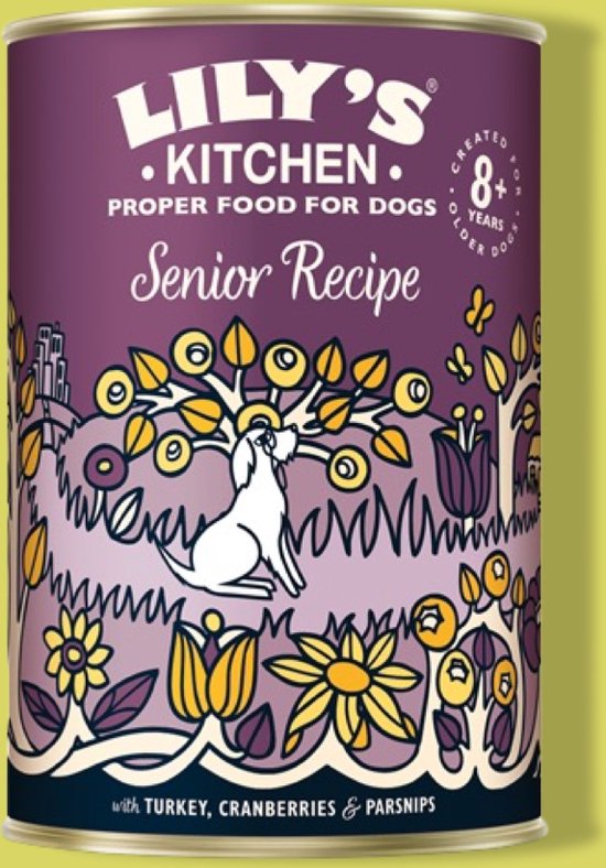 Lily's Kitchen Dog Senior Recipe Hondenvoer 6 x 400 gram bol
