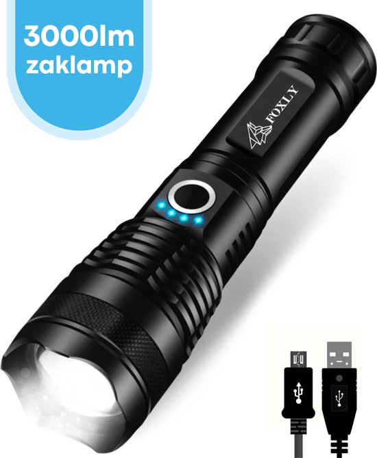 4. FOXLY Militaire LED Zaklamp PRO