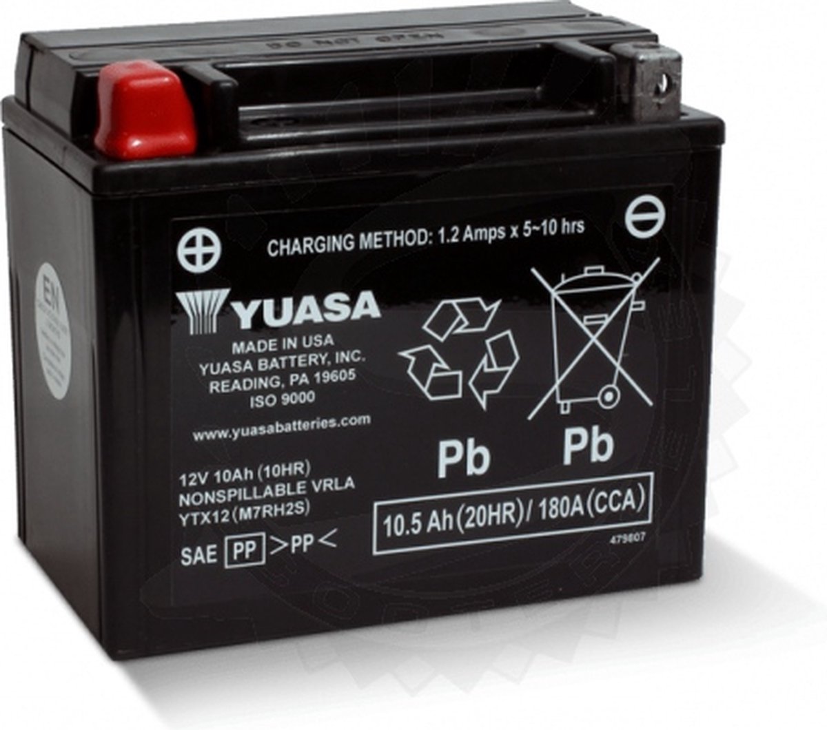 Batterie gel moto YUASA - 12V 10Ah - sans entretien -YTX12 | bol