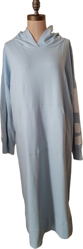 Robe pour femme avec capuche ' New York' bleu clair Taille unique