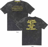 Disney Star Wars - In A Galaxy Far Far Away Mens Tshirt - M - Grijs