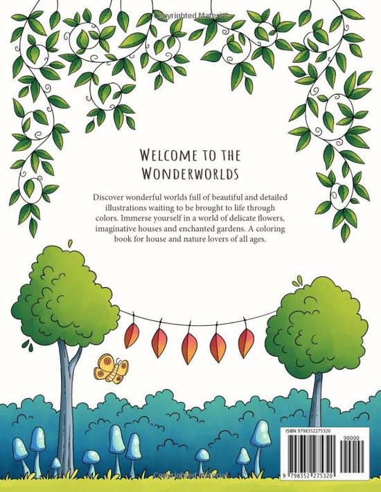 Wonder Worlds 1 Coloring Book Gabi Wolf Kleurboek voor volwassenen