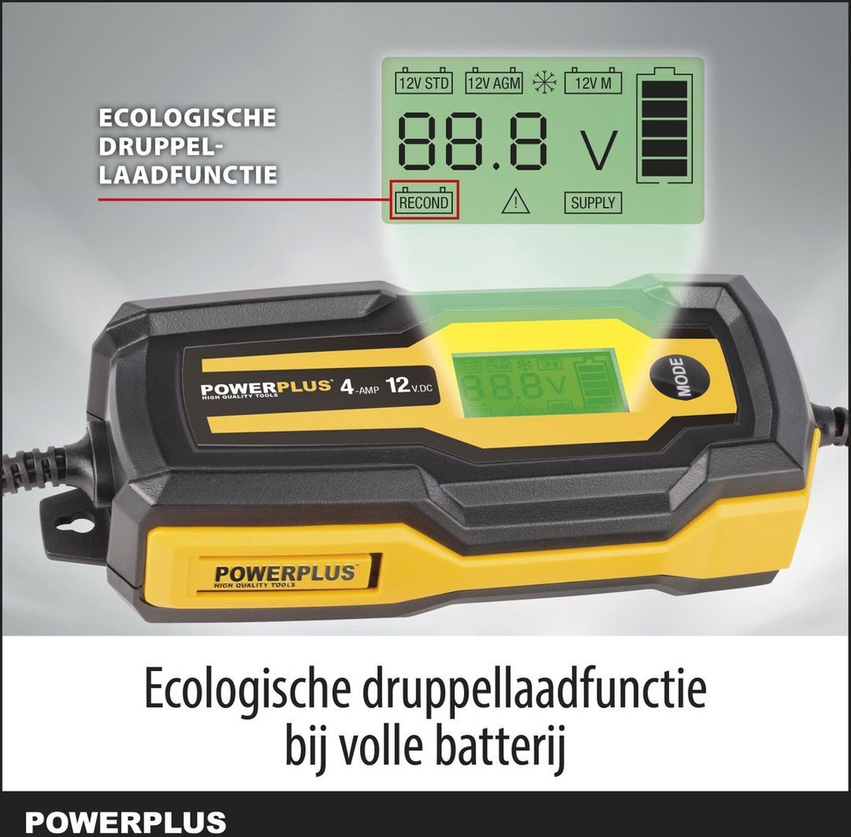 Chargeur de batterie Powerplus POWX4203 - Chargeur de maintien - pour  voiture, moto