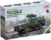 1:35 ICM 35014 Ukrainian MRAP-class Armored Vehicle Kozak-2 Plastic Modelbouwpakket