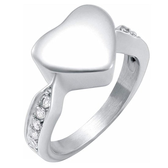 Donley - As ring - urn ring - crematie ring - gedenkring - urn - hart - dieren - ring voor as - memorial ring - ring overledene - ring voor gecremeerd as - Rouwsieraden - As hangers - As-hangers - Asring - persoonlijk gedenksieraden - 7