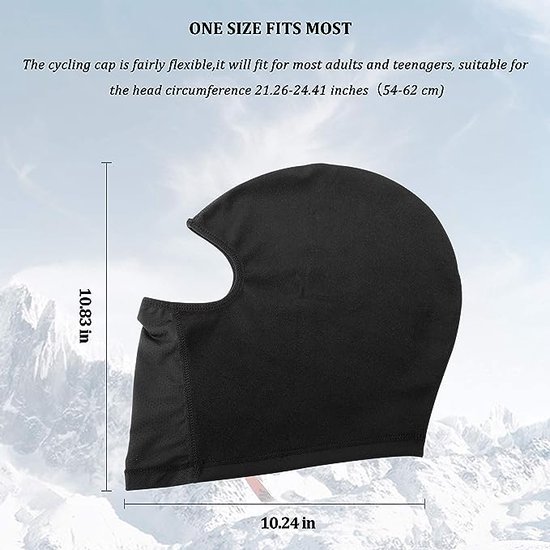 ROCKBROS Cagoule d'hiver Masque Cap chaud Bonnet vélo Masque moto