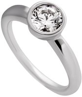 Diamonfire - Zilveren ring met steen Maat 18.0 - Kastzetting - 8 mm