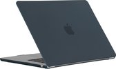 Mobigear Laptophoes geschikt voor Apple MacBook Air 15 Inch (2023-2024) Hoes Hardshell Laptopcover MacBook Case | Mobigear Matte - Zwart - Model