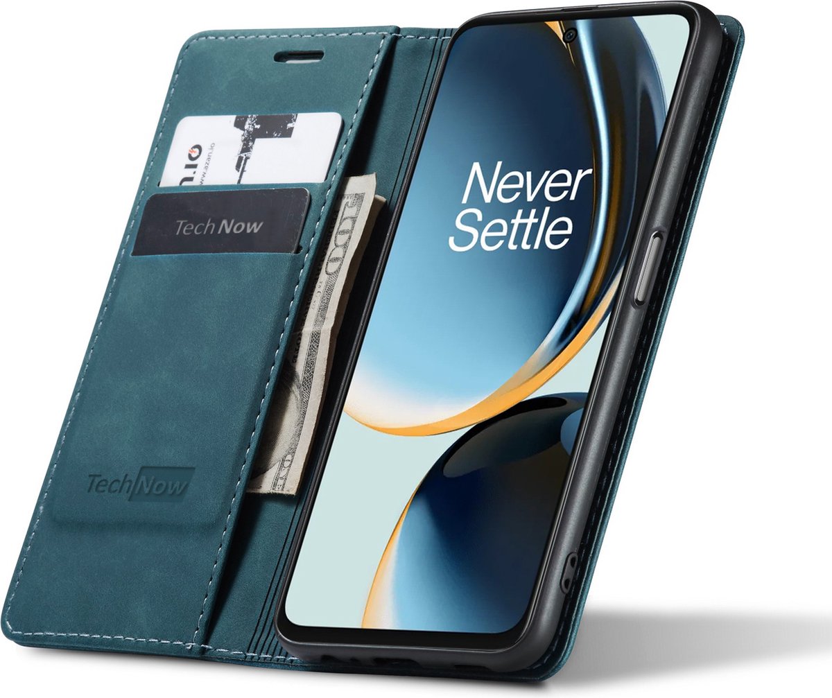 Hoesje geschikt voor OnePlus Nord CE 3 Lite - Book Case Leer Slimline Blauw