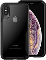 ShieldCase Anti Shock case geschikt voor Apple iPhone Xs Max - hoesje - Doorzichtig hoesje met verstevigde zwarte randen - Optimale bescherming - Transparant / Zwart